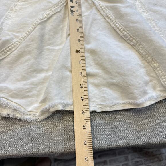 Y2K Ivory Babydoll Dress Medium Fairycore Boho Frayed Corset Style Mini Festival - Picture 11 of 12